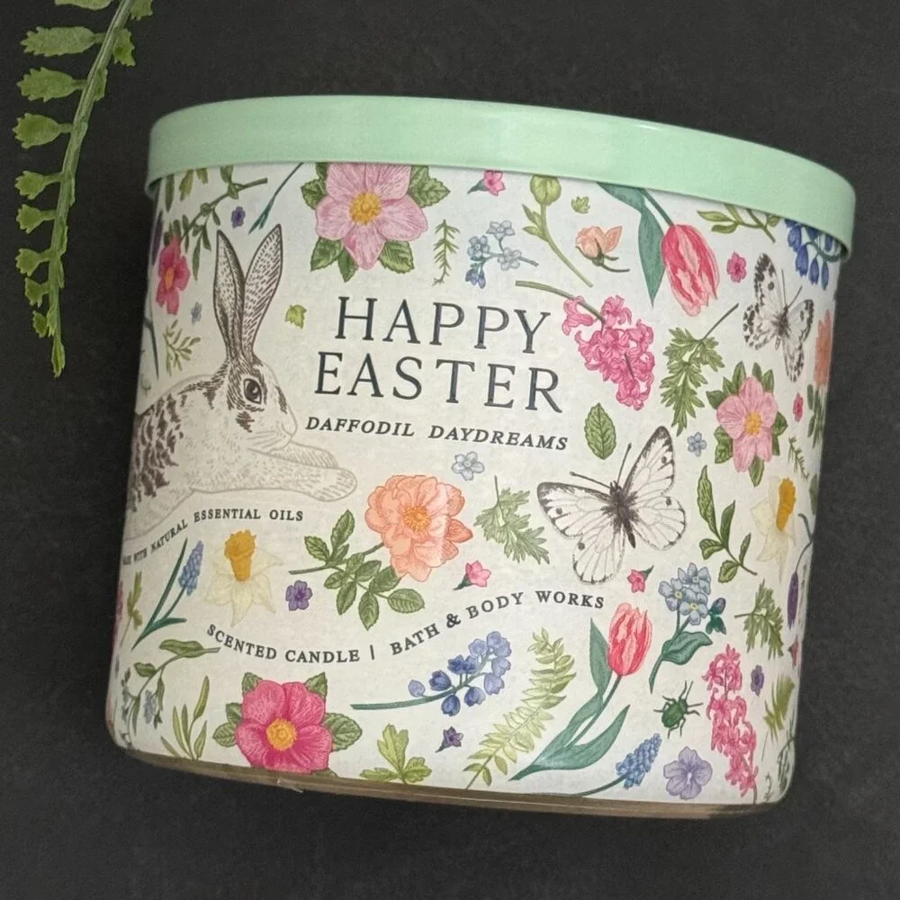 BBW Daffodil Daydreams Bath & Body Works 3 Wick Candle - Picture 5 of 10